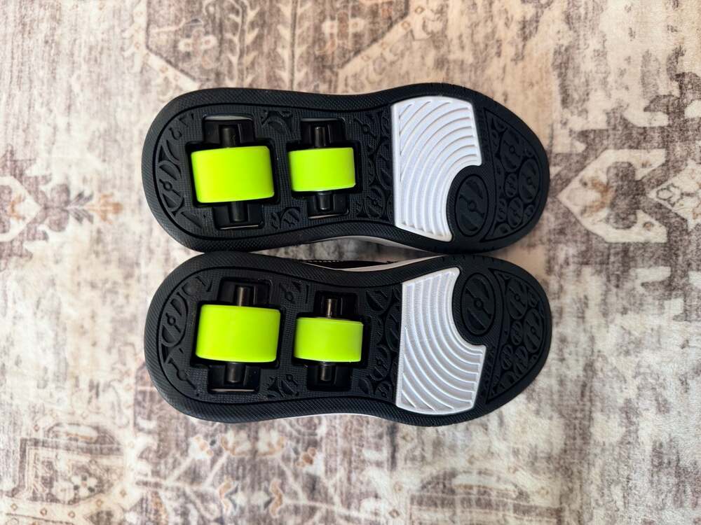 Heelys Rezerve EX X2 Youth Size 13C Black Multi-Color Dual Wheel Roller Shoes - Picture 7 of 9